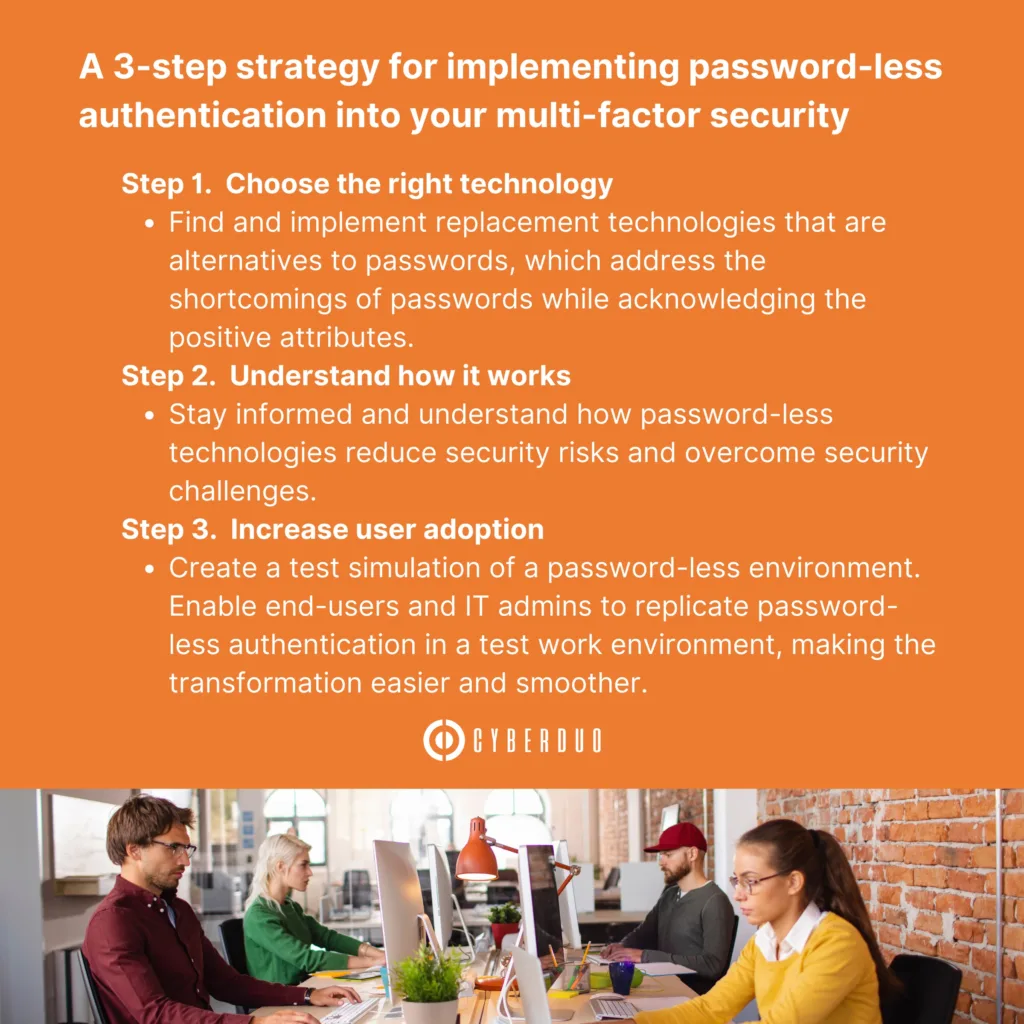 Security Simplified: Going Password-less, Strategy