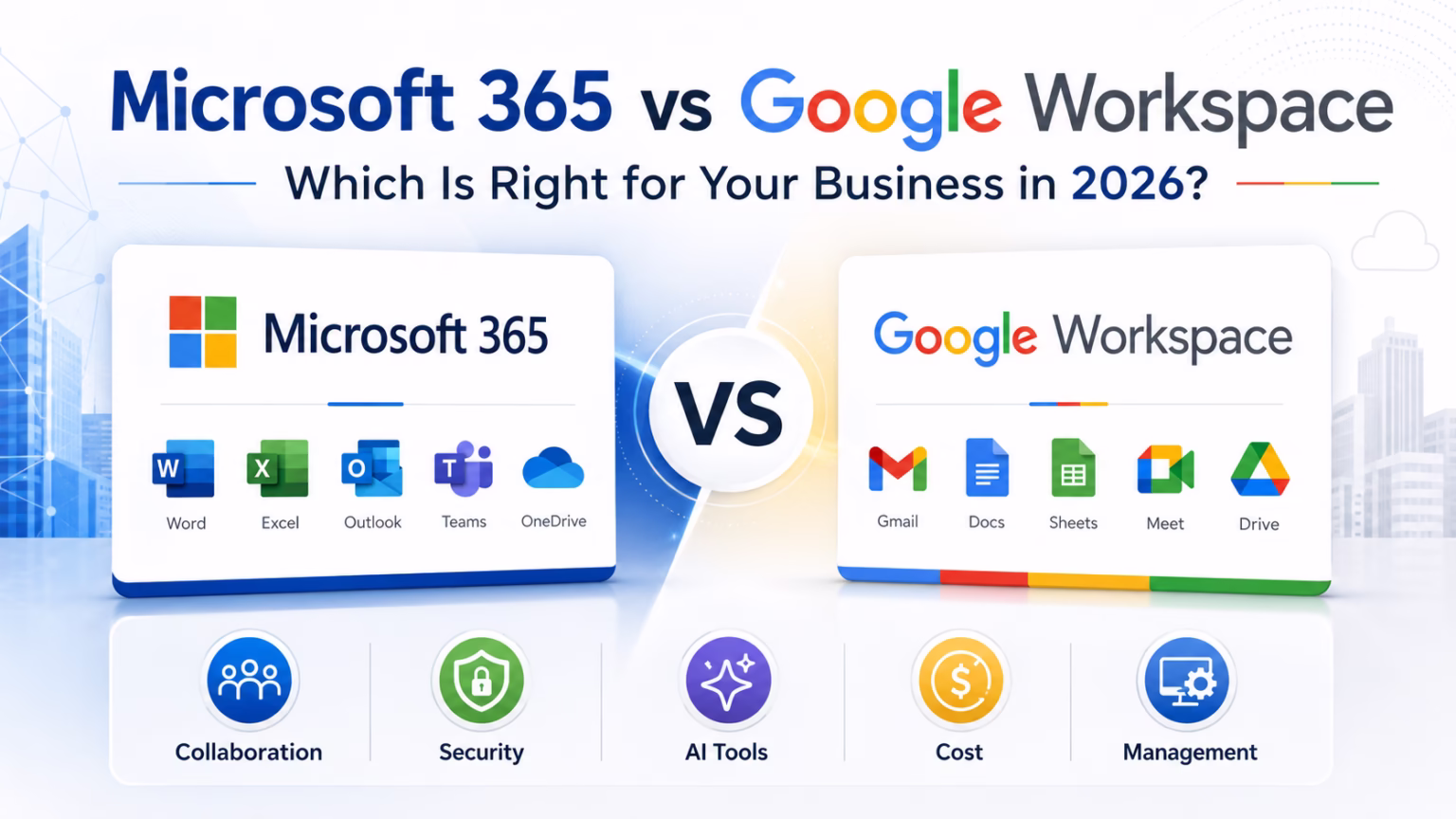 Microsoft 365 vs Google Workspace comparison